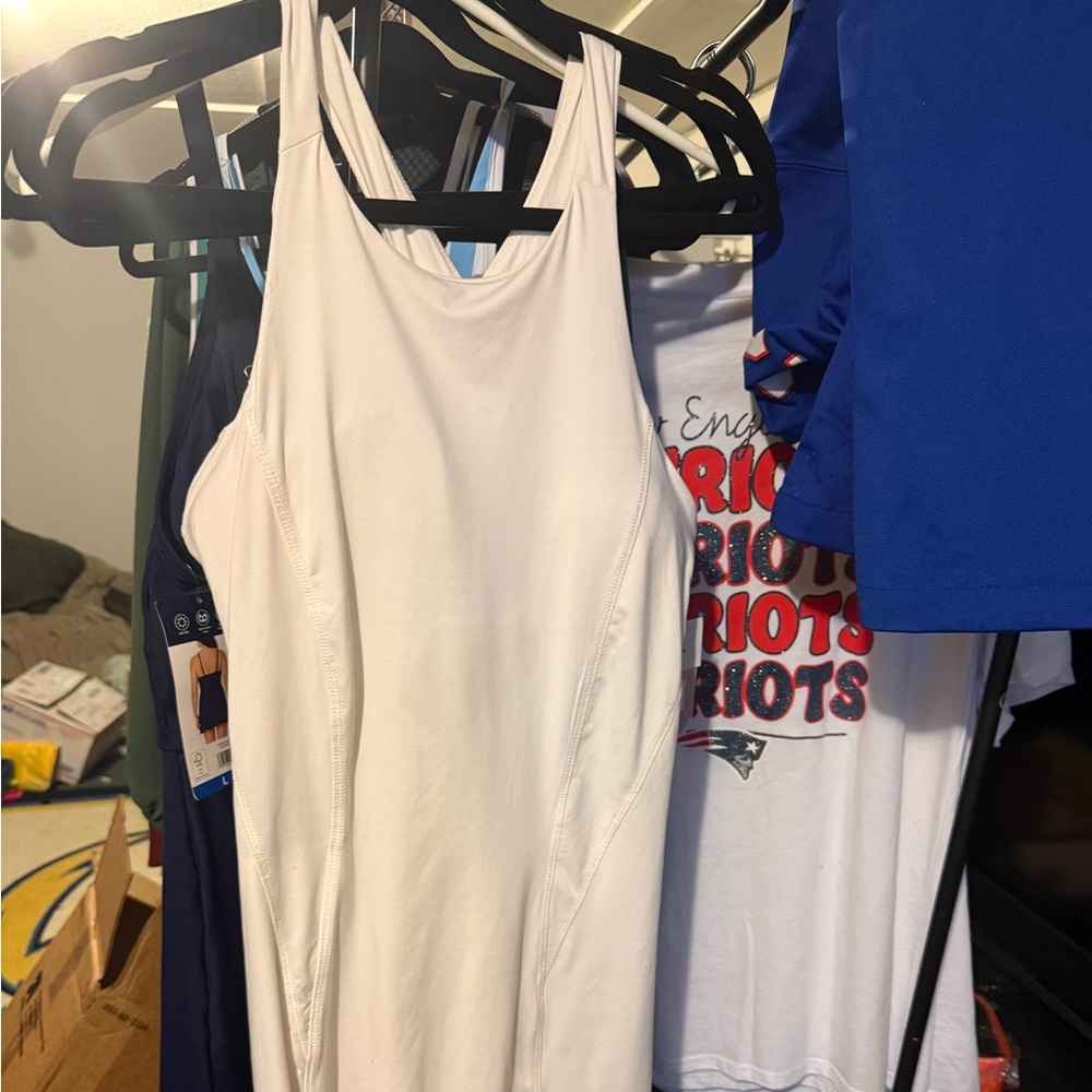JoyLab White active Sleeveless Active Dress